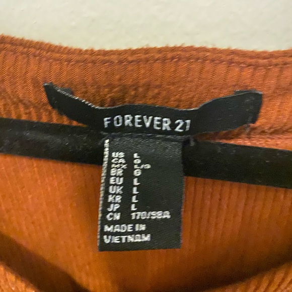 Brown Forever21 Button Dress - Picture 2 of 3